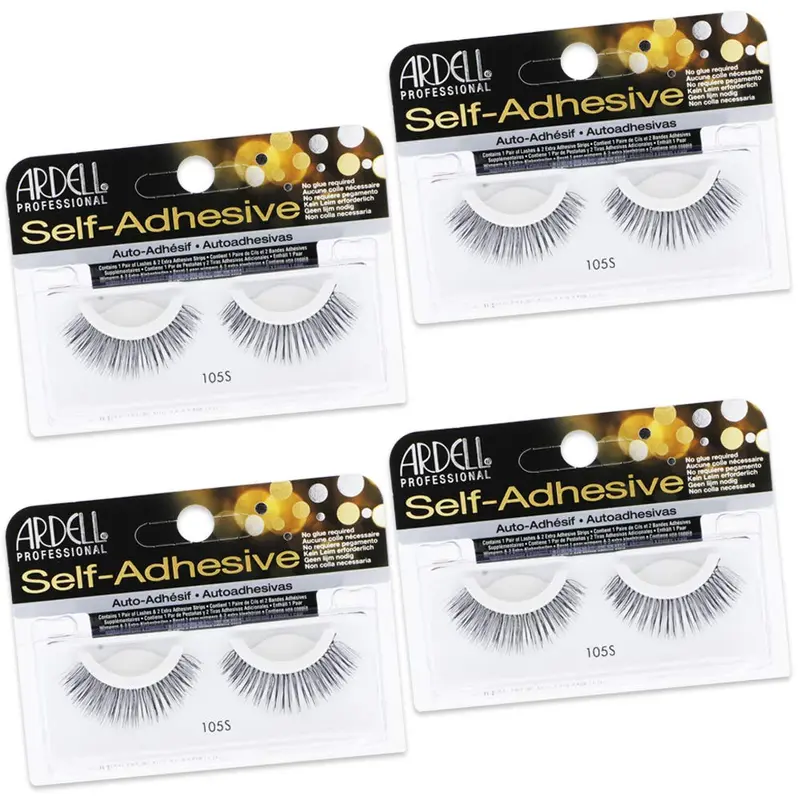 Ardell Cils Auto-adhesifs 105S – Faux Mink Naturels, Bande, Réutilisables, Lot de 4