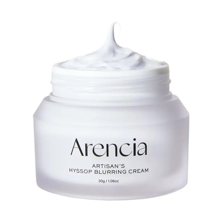 ARENCIA Crème Floutante Hysope – Hydratation Intense et Soin Nuit au Collagène et Hyaluronique, Barrière Nourrie, Soins Coréens Premium, 30 ml