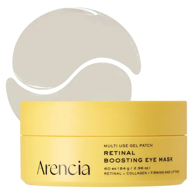 ARENCIA Masque Yeux Retinal Boosting — Patchs Hydrogel Yeux avec Peptides, Cernes et Ridules, 60 Patchs, 2.96 oz