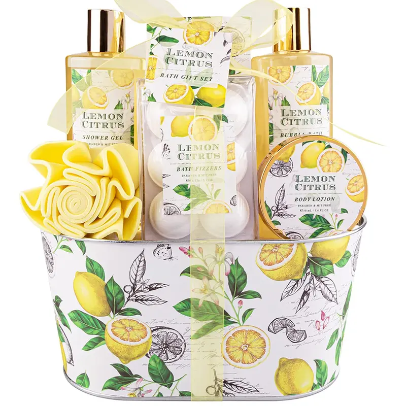 ArioseMonde Coffret Bain Citron – Coffret Spa pour Femme