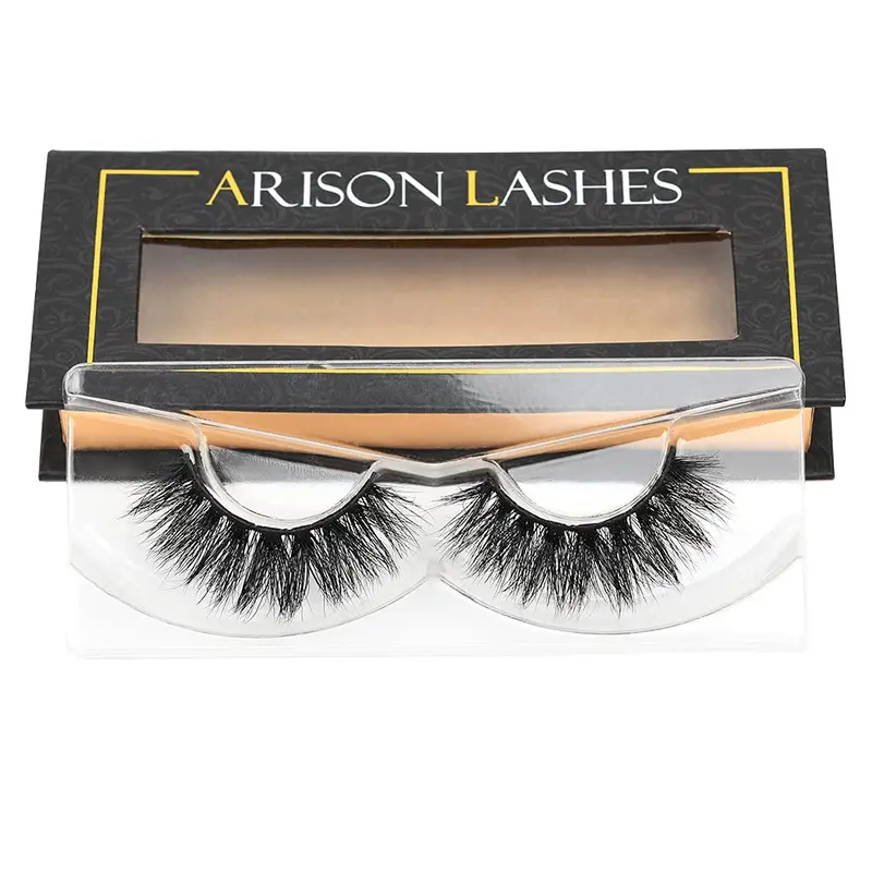 ARISON LASHES 3D Mink – Cils Effet Plume Réutilisables, Faits à la Main, Regard Naturel et Dramatique