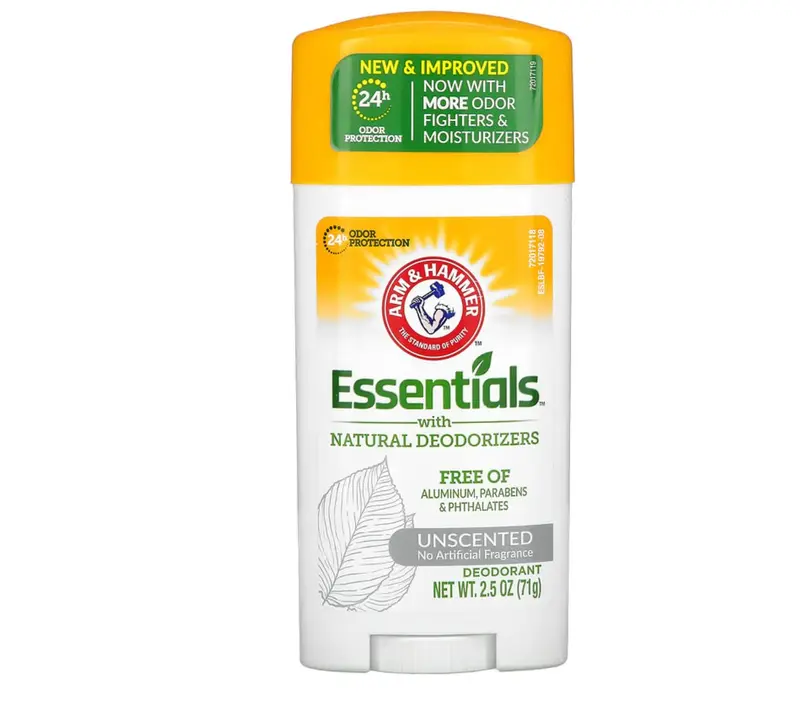 ARM & HAMMER Essentials Déodorant Naturel Sans Parfum – 2,5 oz (Pack de 2)