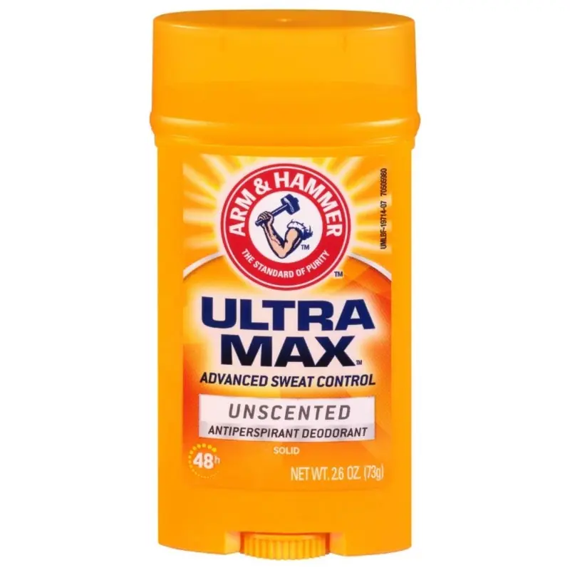 ARM & HAMMER Ultramax Anti-transpirant Invisible Solide Sans Parfum – 75 g, Pack de 10