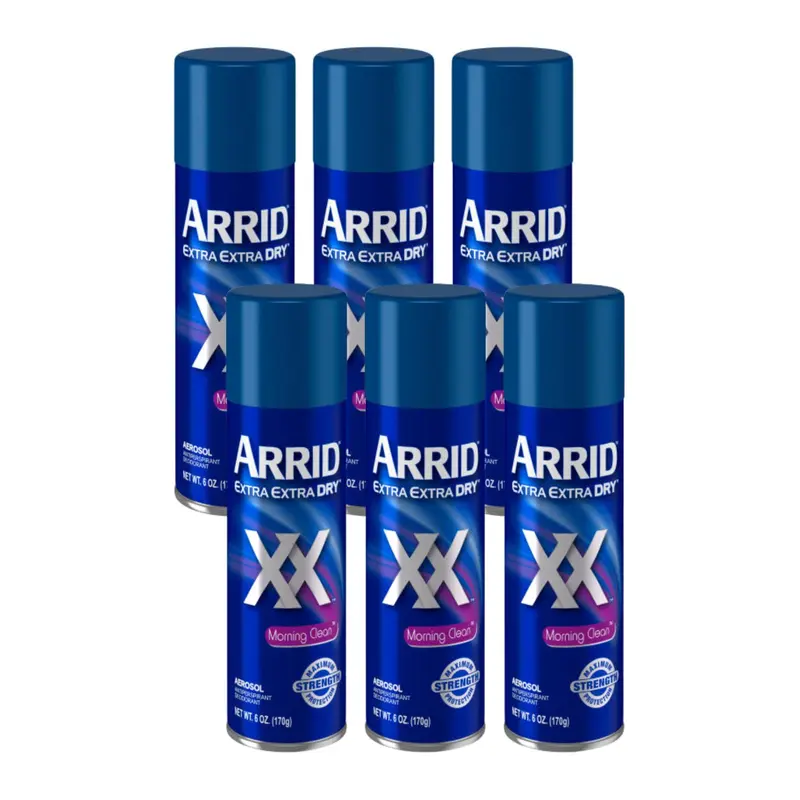 ARRID XX Déodorant Antiperspirant en aérosol – Propreté du Matin 6 oz (Pack de 6)