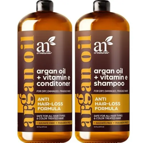 Artnaturals Shampoing et Après-Shampoing Argan Marocain – Ensemble 2 x 473 ml, Sans sulfates