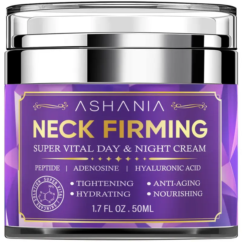 Ashania Neck Firming Cream – Crème raffermissante pour le cou et le décolleté – Soin coréen avancé 1,7 oz