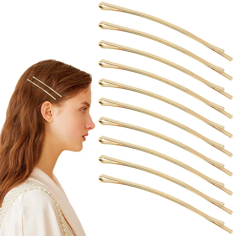 Aswewamt – 50 pinces à cheveux dorées extra-longues 85 mm (3,34 pouces) pour cheveux épais et coiffures volumineuses