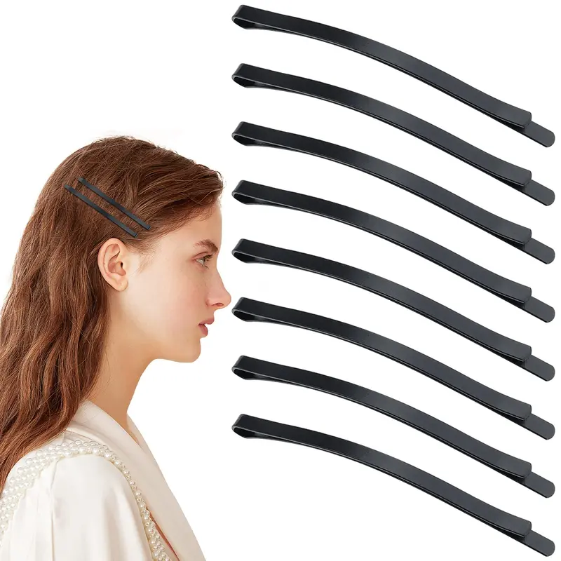 Aswewamt – 50 pinces à cheveux noires jumbo 3,34 po (85 mm)