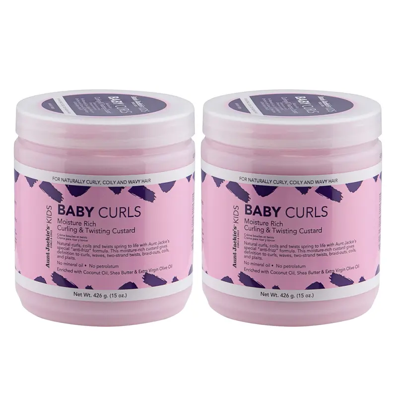 Aunt Jackie's Kids Baby Curls – Crème Hydratante Définissante pour Boucles et Ondulations, 15 oz, Lot de 2