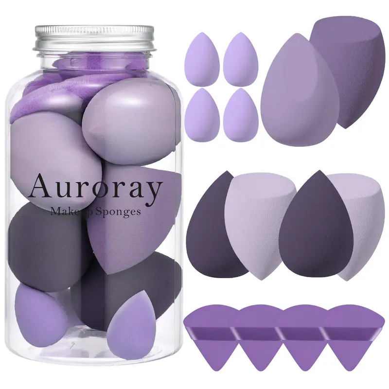 auroray - Ensemble de 14 éponges maquillage