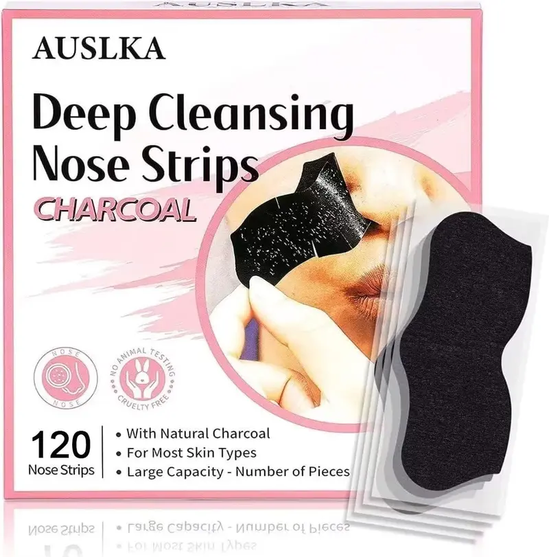 AUSLKA Bandes Pores Charbon – Nettoyage en Profondeur (120 Bandes)