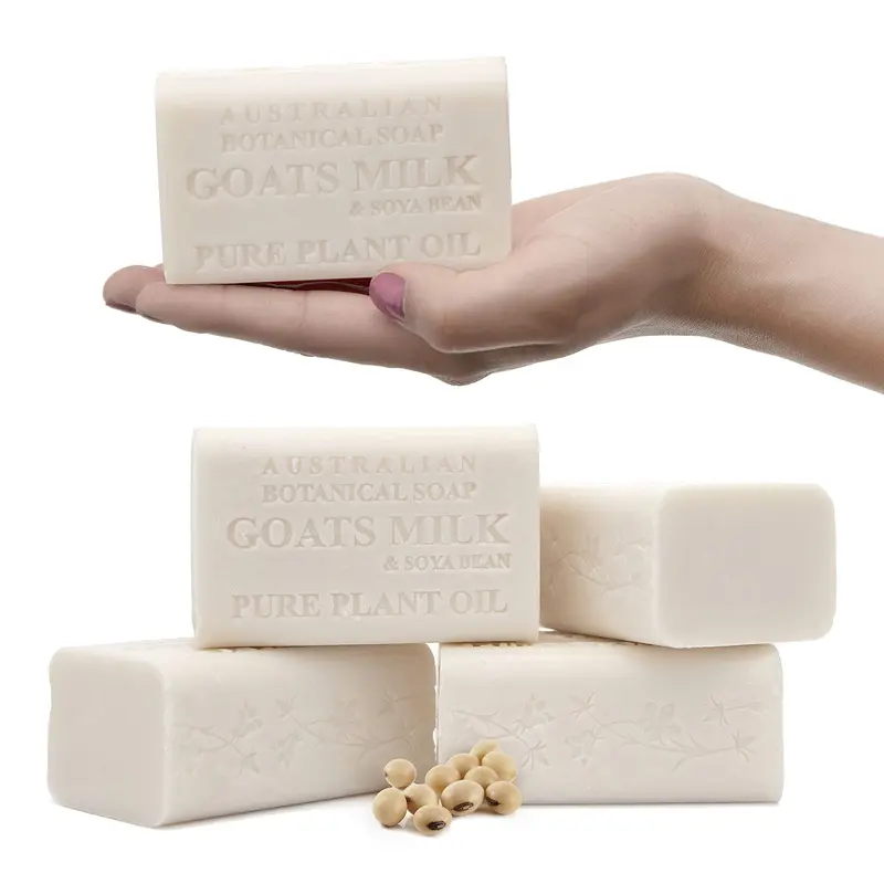 Australian Botanical Soap Savon au lait de chèvre et huile de soja 185 g Pack de 4