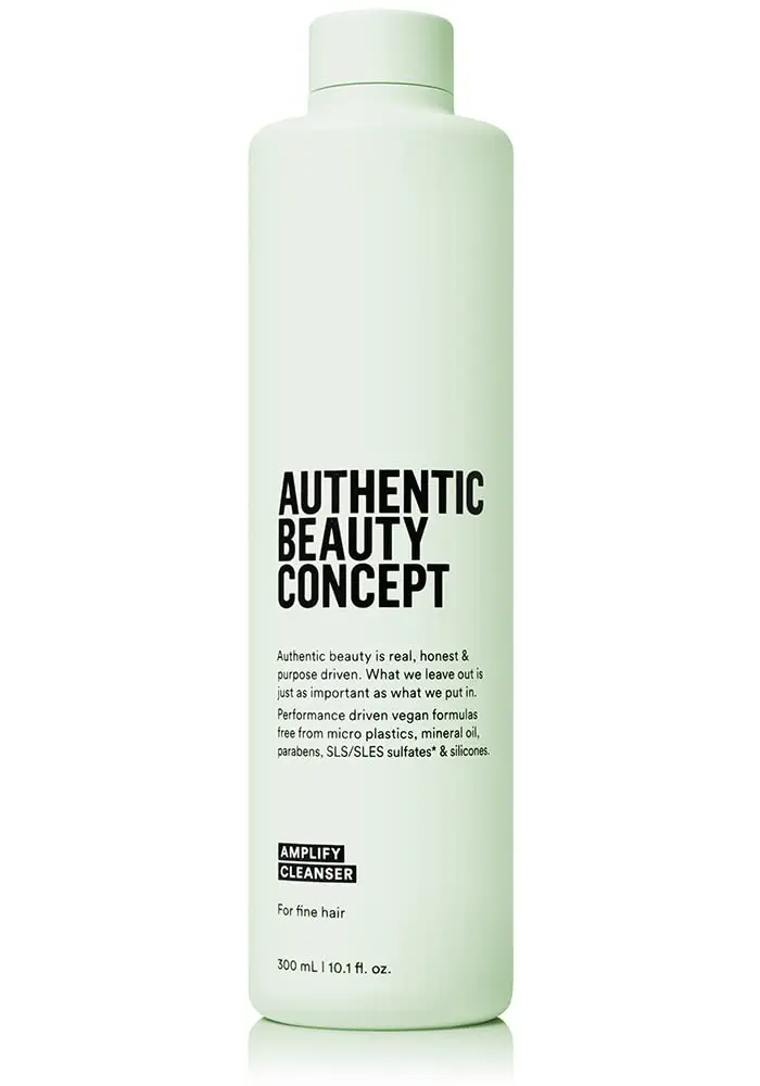 Authentic Beauty Concept Amplify Nettoyant Volumisant pour Cheveux Fins | Vegan & Cruelty-free | Sans Sulfates | 300 ml