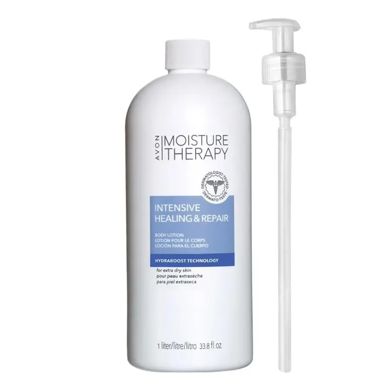 Avon Moisture Therapy — Lotion Corps Hydratation Intensive et Réparatrice, 33,8 oz, Sans Parfum, Hypoallergénique, Testée Dermatologiquement