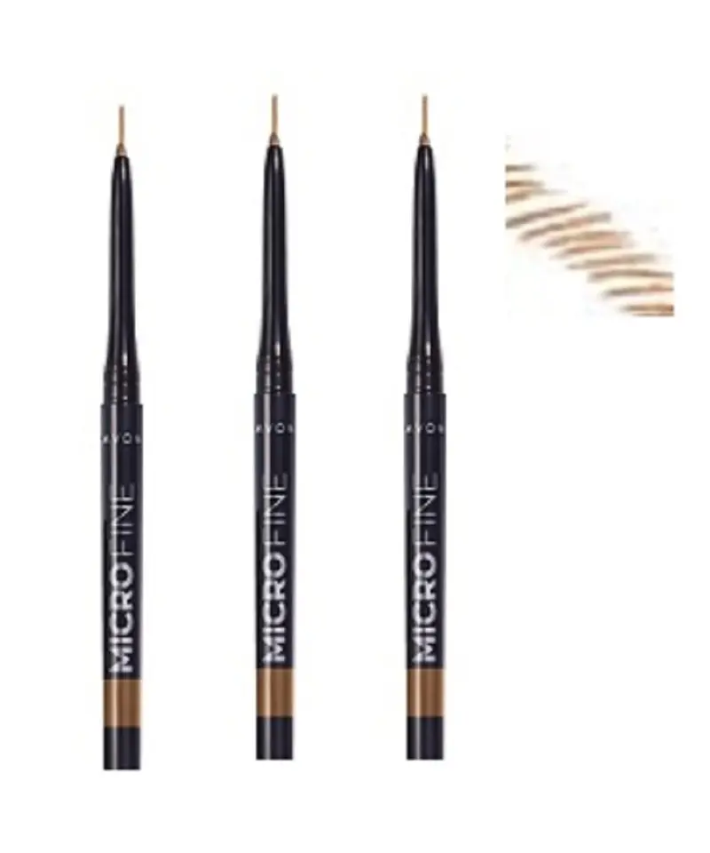 AVON Pack de 3 Crayons Sourcils Micro Fine Retractables Blond – Sans Taille