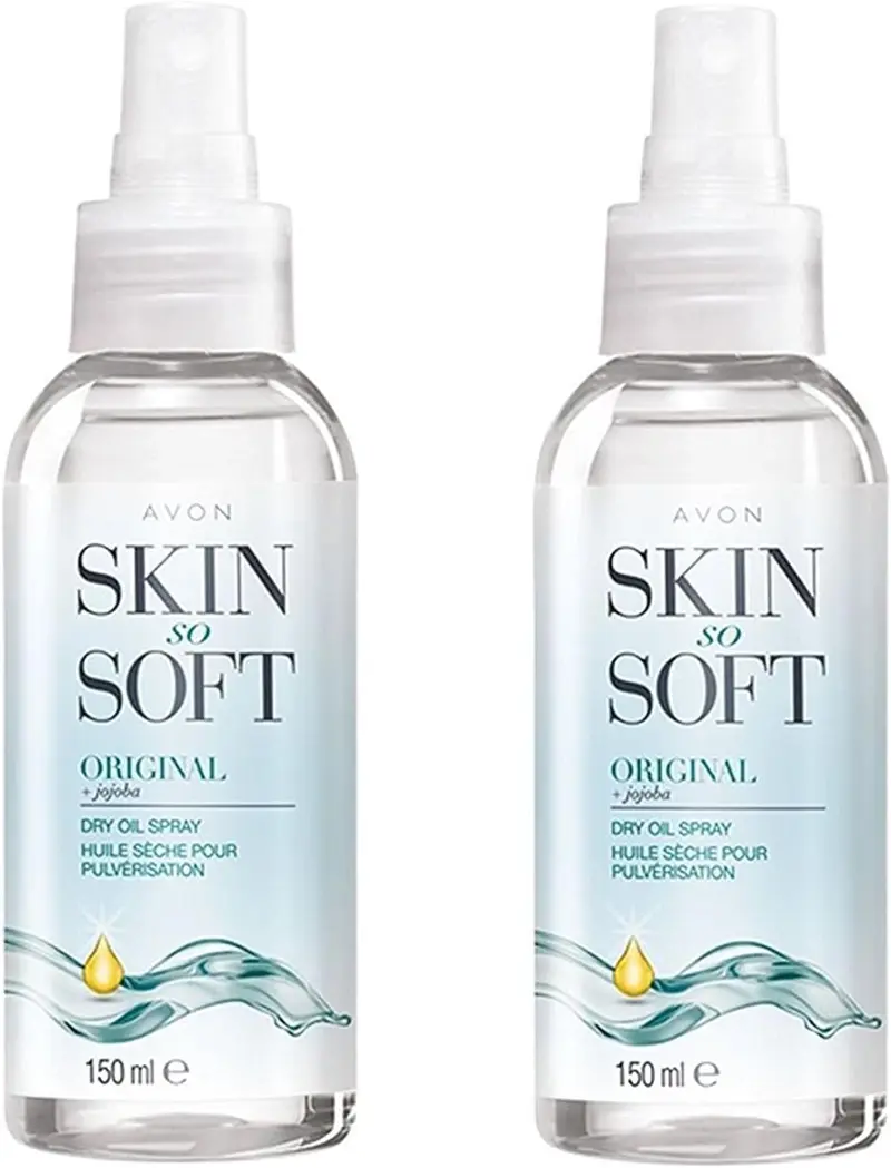AVON SKIN SO SOFT Huile Sèche Originale en Spray – Pack 2 × 150 ml