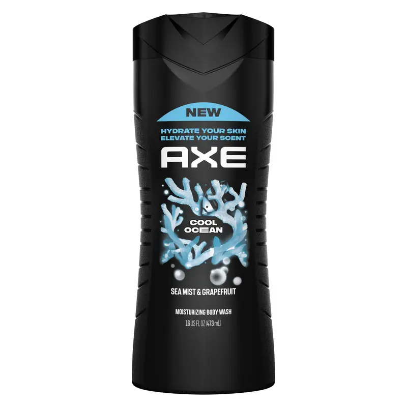 AXE Cool Ocean Gel Douche Homme – Fraîcheur Océanique 12 Heures, 473 ml