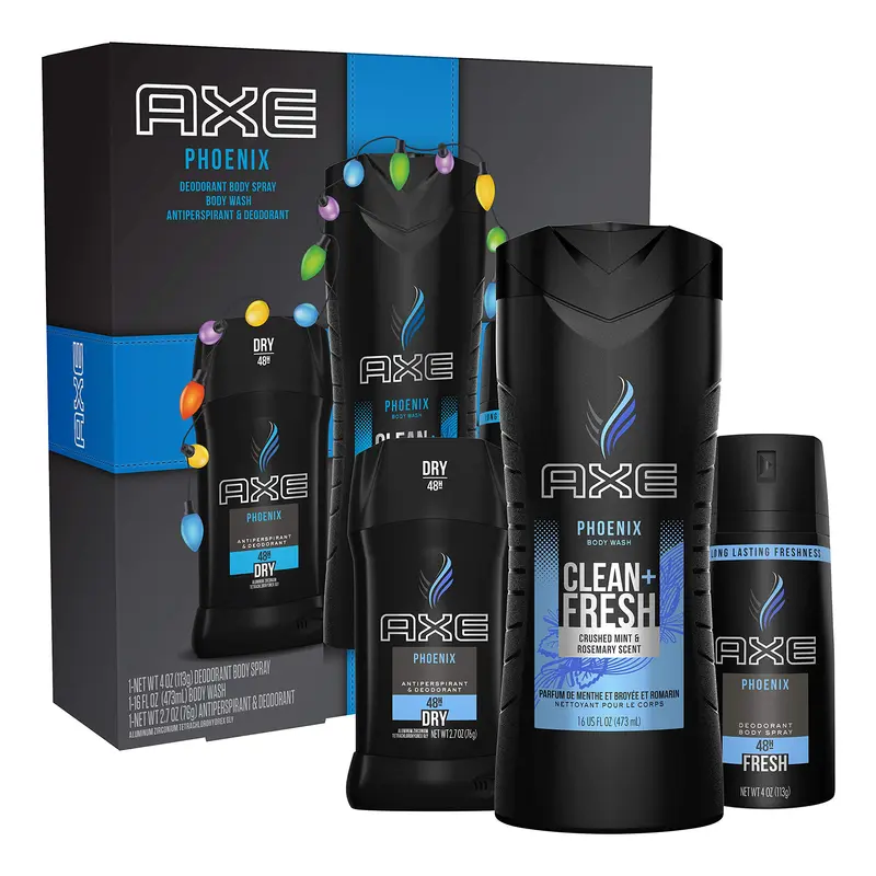 AXE Phoenix Coffret Cadeau Homme – Gel Douche, Déodorant et Antiperspirant 3 pièces