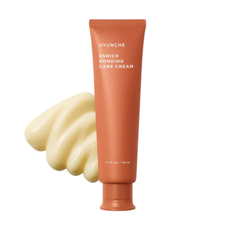 AYUNCHE Enrich Bonding – Crème sans rinçage réparatrice K-Beauty, protection thermique 392°F, soin des pointes et hydratation