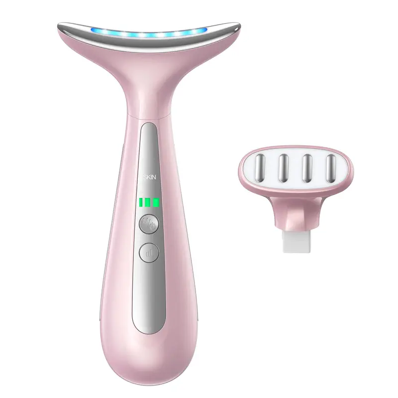 AZMAVO Masseur Visage et Cou – Double Tête Rose, Lifting et Fermeté