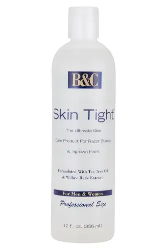 B&C Skin Tight – Soin Extra Fort après Rasage contre les Poils Incarnés et les Irritations (355 ml)
