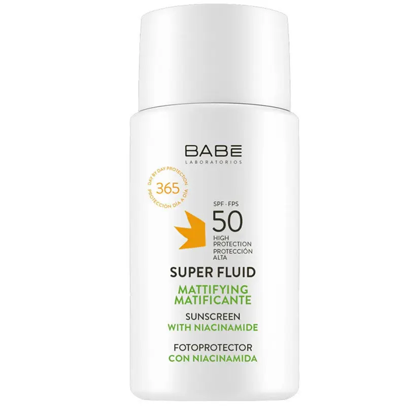 BABE Super Fluid Sunscreen Mattifying SPF 50 – Protection quotidienne, texture ultra-fluid et sans huile