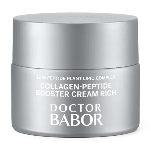 BABOR Collagen Peptide Booster Cream Rich — Crème Raffermissante et Repulpante pour Visage, Cou et Décolleté | Jour et Nuit | 50 ml