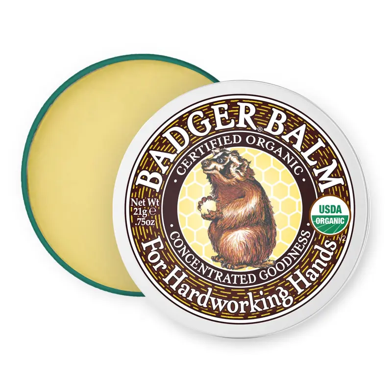 Badger Healing Balm – Crème mains bio, hydratation durable, boîte métal 0,75 oz