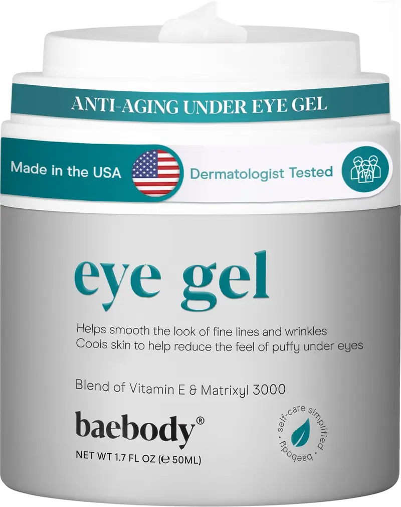 Baebody Gel Contour des Yeux – Rafraîchissant, Hydratant et Anti‑Âge (50 ml)