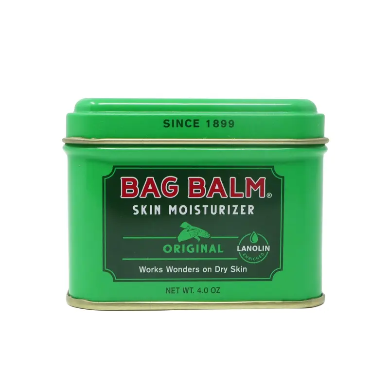 Bag Balm Vermont – Hydratant Original pour Corps et Visage – Sans Parfum, Non testé sur les animaux, Sans Parabènes – Fabriqué aux États-Unis (4 oz)