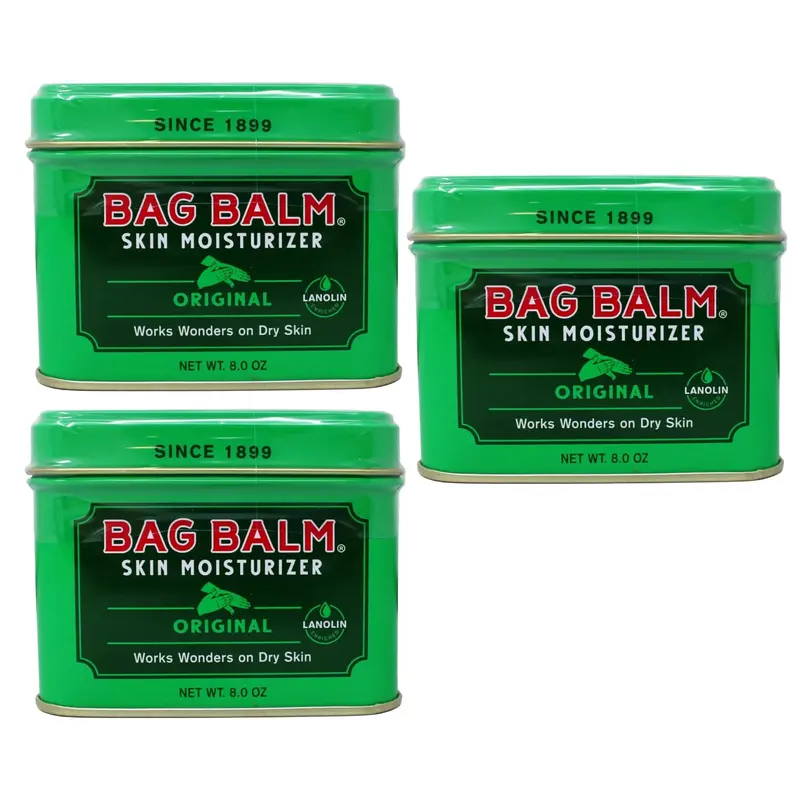 Bag Balm Vermont – Hydratant Original pour les mains, 8 oz, lot de 3