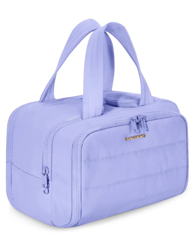 BAGSMART Trousse de Toilette de Voyage - Grand Modèle Gonflé Violet