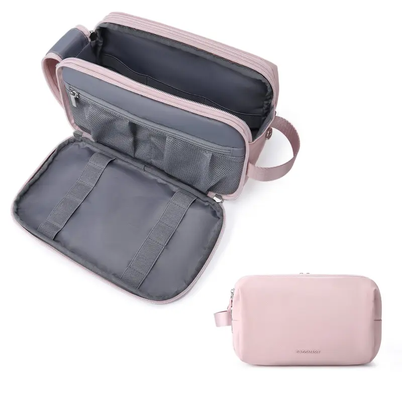 BAGSMART Trousse de toilette pour homme Rose – Étanche et grand modèle