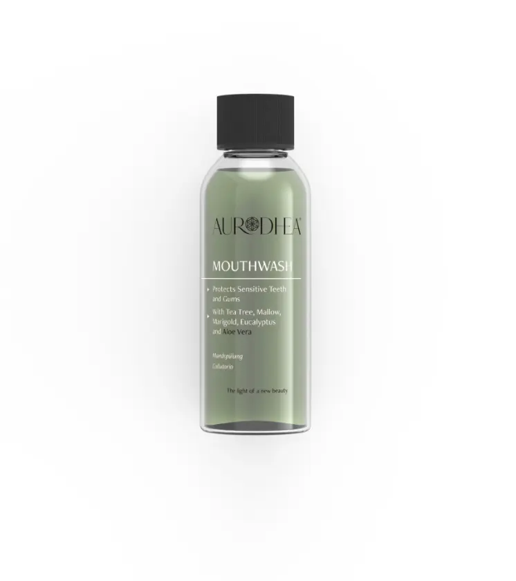 Bain de bouche à l’Aloe Vera 80 ml | Enrichi en Tea Tree, Mauve, Calendula et Eucalyptus