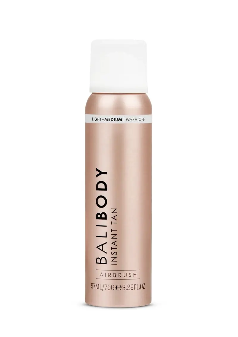 Bali Body Instant Tan Light-Medium | Teint bronzant instantané en aérosol et fini aérien | Doux pour toutes les peaux | Végan, Sans cruauté, Fabriqué en Australie (97 ml)