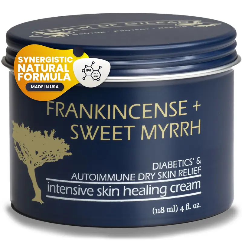 BALM OF GILEAD – Crème Pieds à l’Encens et à la Myrrhe, Hydratation Profonde pour Peaux Sensibles