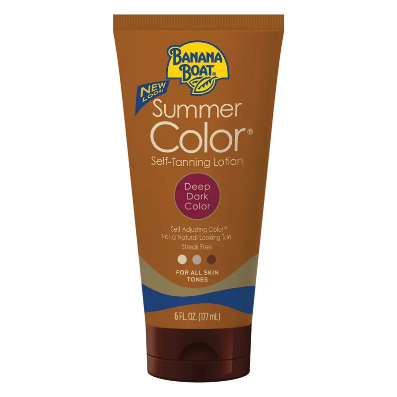 Banana Boat - Lotion Auto-Bronzante Couleur d'Été, Teinte Profonde pour Tous les Teints, 6 oz