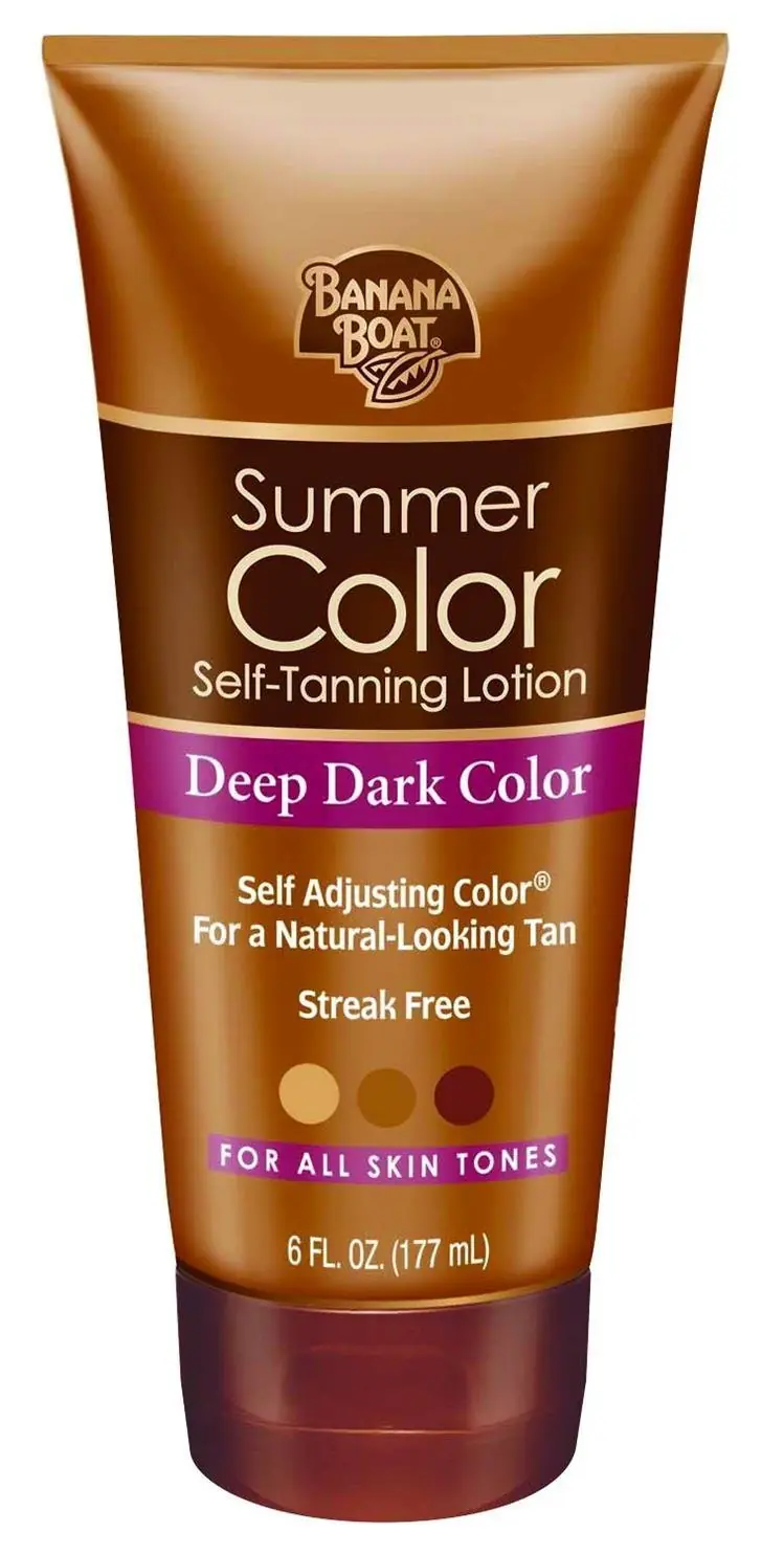 Banana Boat Summer Color Self Tanning Lotion – Lait auto-bronzant profond 6 oz (Pack de 3)
