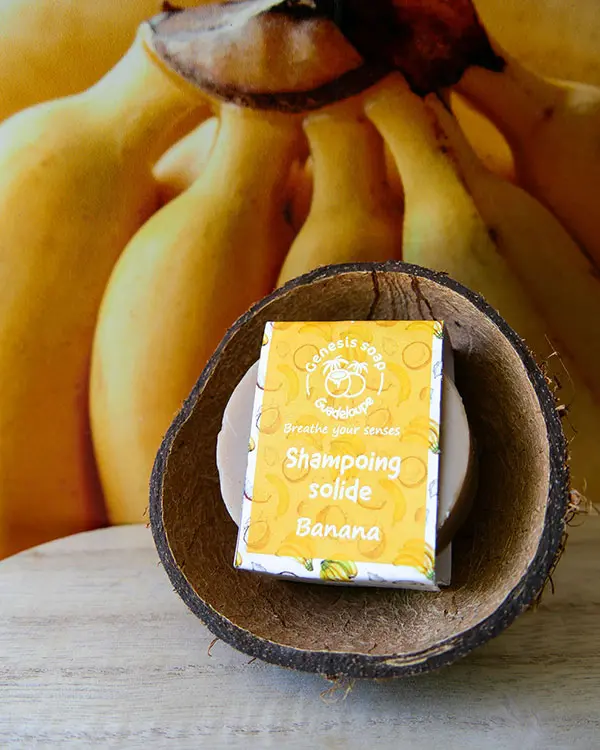 BANANA Shampoing solide | banane & lait de coco - 50 g