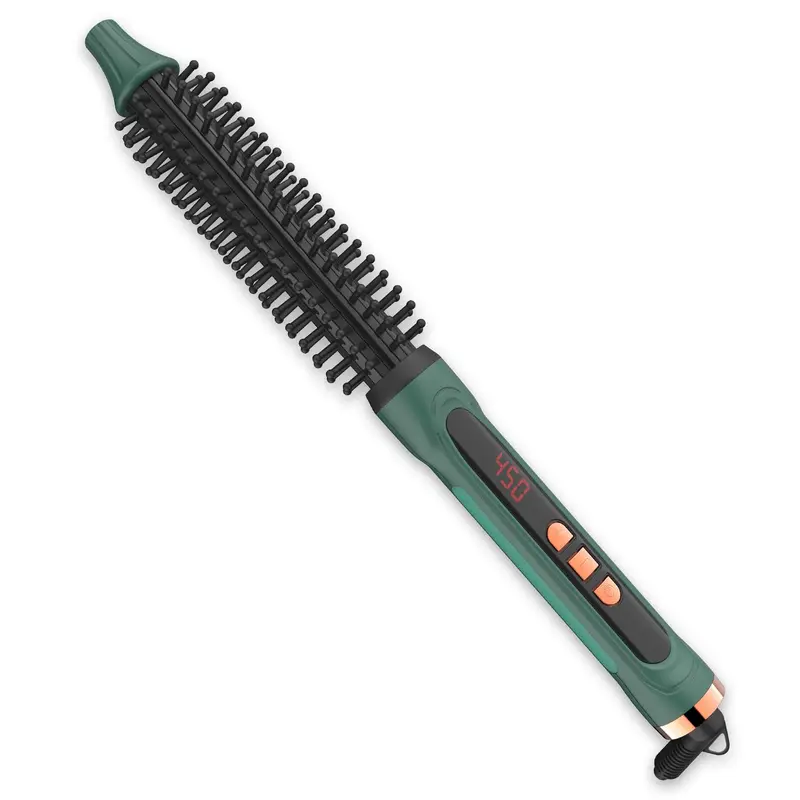 BANGMENG Mini Brosse Thermique Ronde – Demi-pouce, Volume et Boucles pour Cheveux Courts, 12 Températures, Double Tension 100-240V
