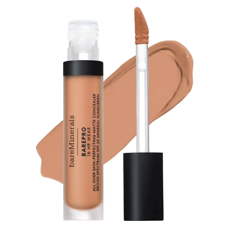 bareMinerals BAREPRO 16HR – Correcteur minéral, fini mat naturel, SPF 25, vegan