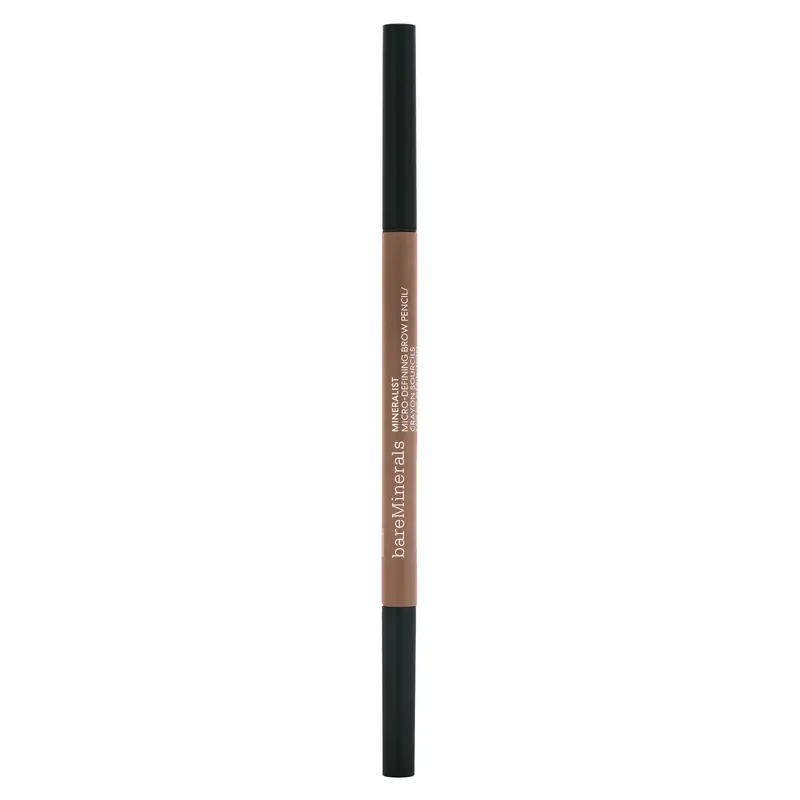 bareMinerals Crayon Sourcils Micro‑Remplissage Mineralist — 12h Étanche, Sans Bavures, Vegan