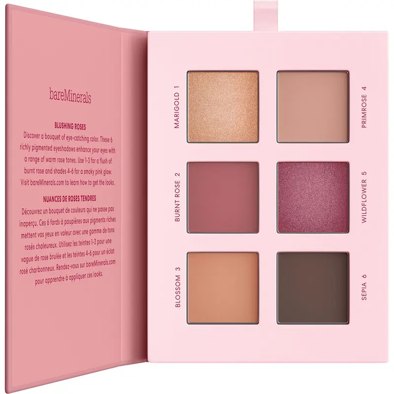 bareMinerals Mineralist Rosewood – Palette d'ombres végane et non testée sur les animaux