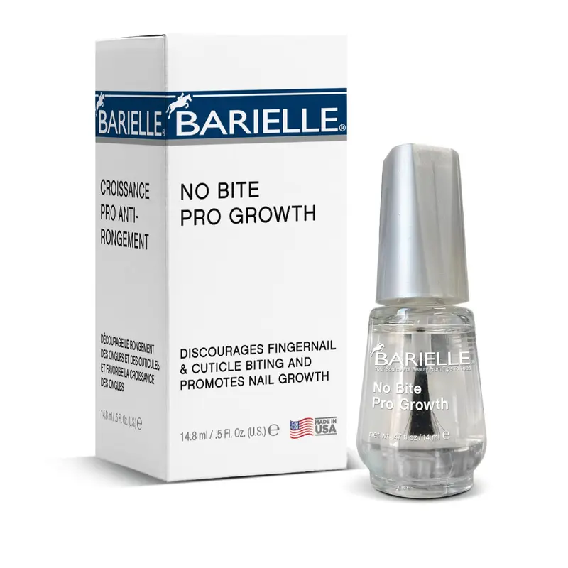 Barielle No Bite Pro Growth – Prévention du rongement des ongles, 0,5 oz – Fabriqué aux États-Unis