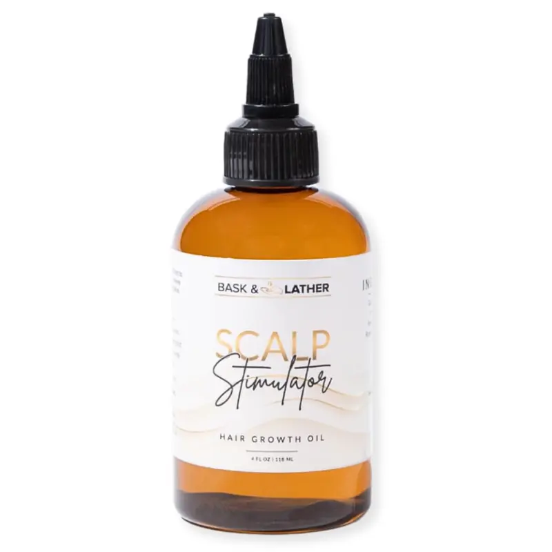 Bask & Lather Huile Croissance Cheveux – Menthe & Romarin, Pressée à Froid, Tous Types de Cheveux, 120 ml