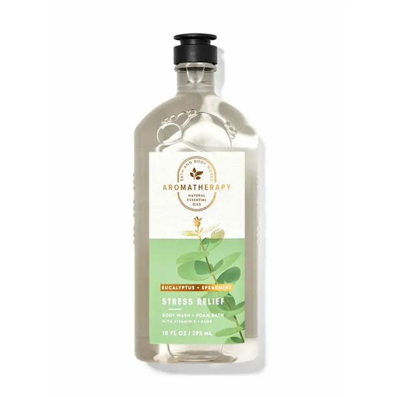 Bath & Body Works Aromathérapie Douche et Bain Moussant – Eucalyptus et Menthe Poivrée, 10 oz (296 ml)