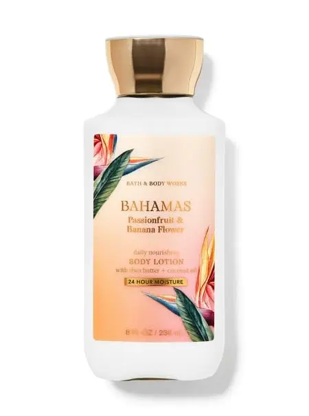 Bath & Body Works Bahamas Passionfruit et Banana Flower – Lotion pour le corps ultra-douce 236 ml