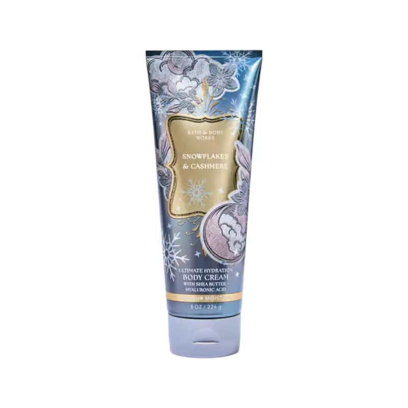 Bath & Body Works Crème Hydratante Ultime – Coffret Snowflakes & Cashmere (8 oz / 236 ml)