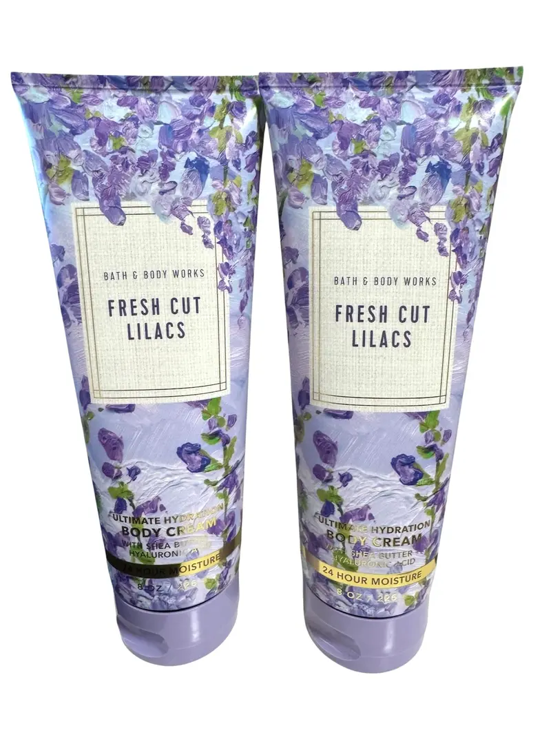 Bath & Body Works – Crème Hydratation Ultime pour Femmes, Duo 8 oz – Lilas Frais