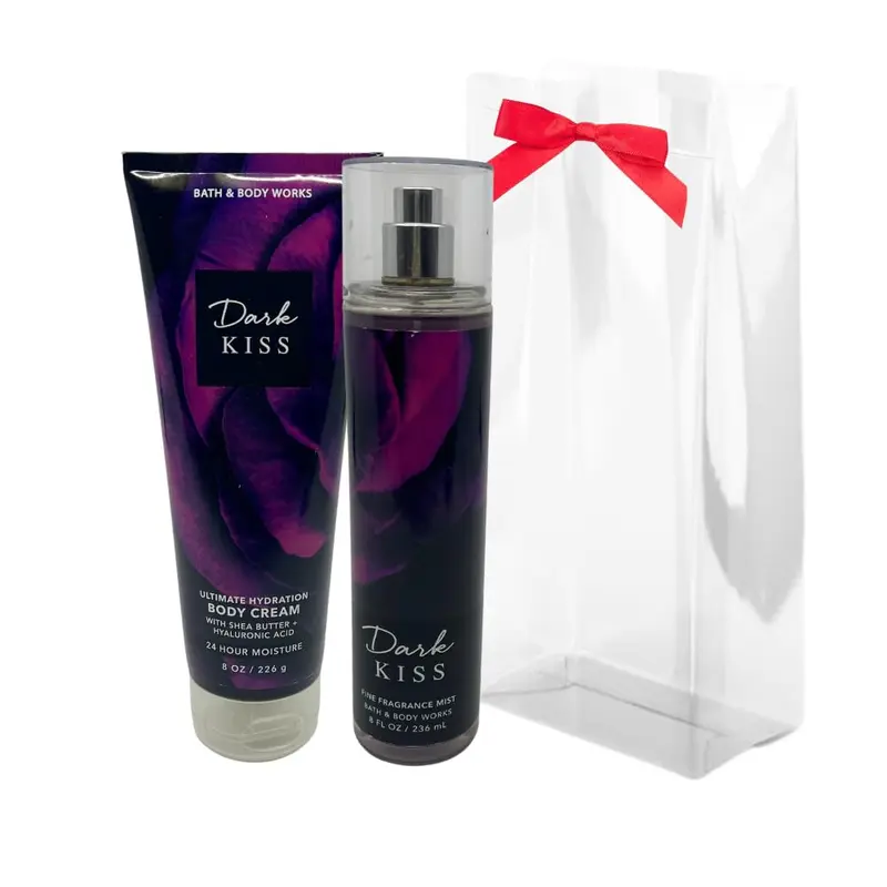 Bath & Body Works DARK KISS Coffret 2 pièces – Brume parfumée légère et Crème hydratante